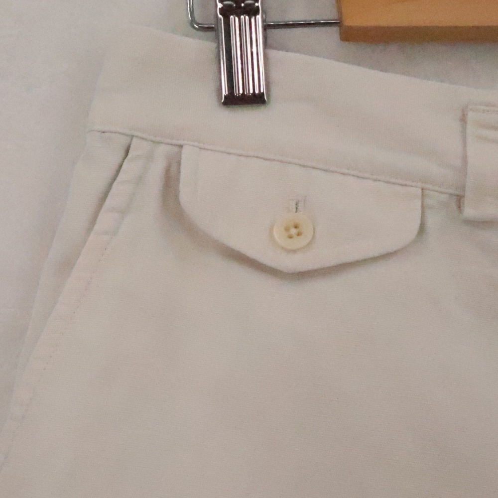 Ralph Lauren Linen Cotton Shorts Womens Size 10 Cream Cotton Preppy Clean Girl - Picture 2 of 9
